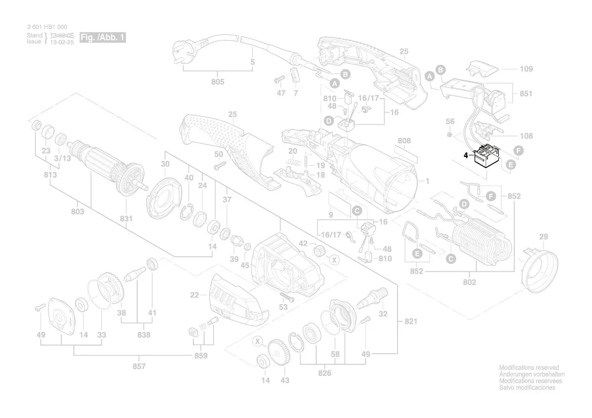 Interrupteur réf. 1 607 200 155 BOSCH